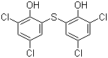 结构式 CAS# 97-18-7, 硫氯酚; 硫双二氯酚; 双(2-羟基-3,5-二氯苯)硫醚