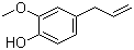 结构式 CAS# 97-53-0, 丁香酚; 2-甲氧基-4-烯丙基酚; 4-烯丙基愈疮木酚; 4-烯丙基-2-甲氧基苯酚