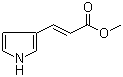 structure of CAS# 97055-89-5, (E)-3-(1H-Pyrrol-3-yl)-2-propenoic acid methyl ester