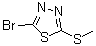 2-Bromo-5-(methylthio)-1,3,4-thiadiazole molecular structure (CAS 97109-46-1)