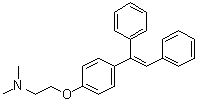 2-[4-[(1E)-1,2-二苯乙烯基]苯氧基]-N,N-二甲基乙胺分子结构 (CAS 97151-10-5)