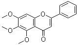 结构式 CAS# 973-67-1, 5,6,7-三甲氧基黄酮