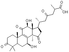 Ganoderic acid D2 molecular structure (CAS 97653-94-6)