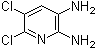 5,6-二氯-2,3-吡啶二胺分子结构 (CAS 97941-89-4)