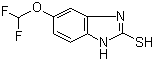 结构式 CAS# 97963-62-7, 5-二氟甲氧基-2-巯基-1H-苯并咪唑