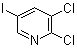 2,3-二氯-5-碘吡啶分子结构 (CAS 97966-01-3)