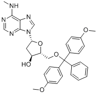 5'-O-DMT-N6-methyl-2'-deoxyadenosine molecular structure (CAS 98056-69-0)