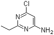 structure of CAS# 98134-36-2, 6-Chloro-2-ethyl-4-pyrimidinamine;4-Amino-6-chloro-2-ethylpyrimidine
