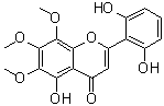 5,2',6'-Trihydroxy-6,7,8-trimethoxyflavone molecular structure (CAS 98187-98-5)