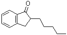 结构式 CAS# 98190-98-8, 2,3-二氢-2-戊基-1H-茚-1-酮