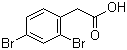 2,4-Dibromobenzeneacetic acid molecular structure (CAS 98434-44-7)