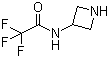 3-三氟乙酰氨基氮杂环丁烷分子结构 (CAS 98448-79-4)