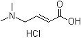 4-Dimethylaminobut-2-enoic acid hydrochloride molecular structure (CAS 98548-81-3)