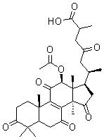 Ganoderic acid F molecular structure (CAS 98665-15-7)