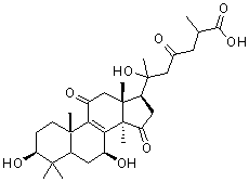 Ganoderic acid I molecular structure (CAS 98665-20-4)