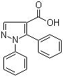 1,5-二苯基-1H-吡唑-4-甲酸分子结构 (CAS 98700-53-9)