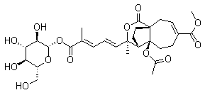 Pseudolaric acid B beta-D-glucoside molecular structure (CAS 98891-41-9)