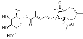 Pseudolaric acid A beta-D-glucoside molecular structure (CAS 98891-44-2)