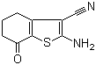 2-Amino-4,5,6,7-tetrahydro-7-oxobenzo[b]thiophene-3-carbonitrile molecular structure (CAS 98899-30-0)