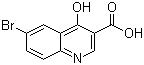 6-溴-4-羟基喹啉-3-甲酸分子结构 (CAS 98948-95-9)