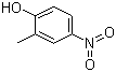 结构式 CAS# 99-53-6, 4-硝基邻甲酚; 2-甲基-4-硝基苯酚