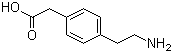4-(2-氨乙基)苯乙酸分子结构 (CAS 99075-24-8)