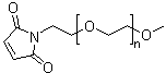 结构式 CAS# 99126-64-4, 单甲氧基聚乙二醇马来酰亚胺