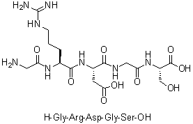 Glycyl-L-arginyl-L-alpha-aspartylglycyl-L-serine molecular structure (CAS 99131-38-1)