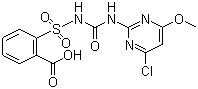 氯嘧磺隆(酸)分子结构 (CAS 99283-00-8)