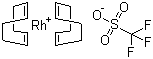Bis(1,5-cyclooctadiene)rhodium(I) trifluoromethanesulfonate molecular structure (CAS 99326-34-8)