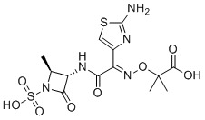 结构式 CAS# 99341-02-3, (E)-氨曲南