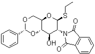 乙基 2-脱氧-2-(1,3-二氢-1,3-二氧代-2H-异吲哚-2-基)-4,6-O-[(R)-苯基亚甲基]-1-硫代-beta-D-吡喃葡萄糖苷分子结构 (CAS 99409-33-3)