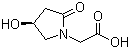结构式 CAS# 99437-11-3, (S)-2-(4-羟基-2-氧代吡咯烷-1-基)乙酸