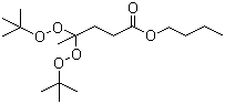 4,4-二(叔丁基过氧化)戊酸正丁酯分子结构 (CAS 995-33-5)