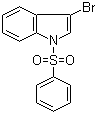 3-Bromo-(1-phenylsulfonyl)indole molecular structure (CAS 99655-68-2)