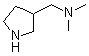 structure of CAS# 99724-17-1, 3-(Dimethylaminomethyl)pyrrolidine;N,N-Dimethyl-1-(pyrrolidin-3-yl)methanamine