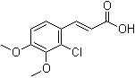 结构式 CAS# 99854-17-8, 2-氯-3,4-二甲氧基肉桂酸