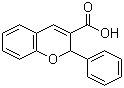 2-苯基-2H-1-苯并吡喃-3-甲酸分子结构 (CAS 99943-60-9)