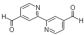 structure of CAS# 99970-84-0, 2,2'-Bipyridyl-4,4'-dicarboxaldehyde;4,4'-Diformyl-2,2'-bipyridine; 4,4'-Diformyl-2,2'-bipyridyl; Bipyridine-4,4'-dialdehyde