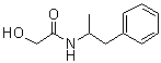 2-羟基-N-(1-甲基-2-苯基乙基)乙酰胺分子结构 (CAS 99985-83-8)